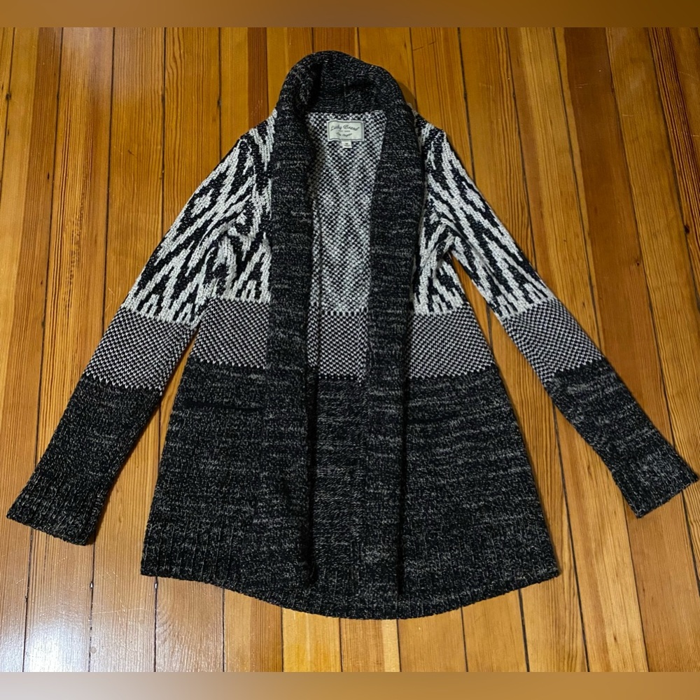 Lucky Brand Cozy Gray Cardigan- size Medium